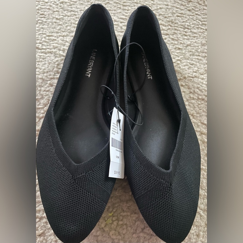Lane Bryant Classic Black Loafers